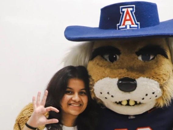 Student with Wilbur