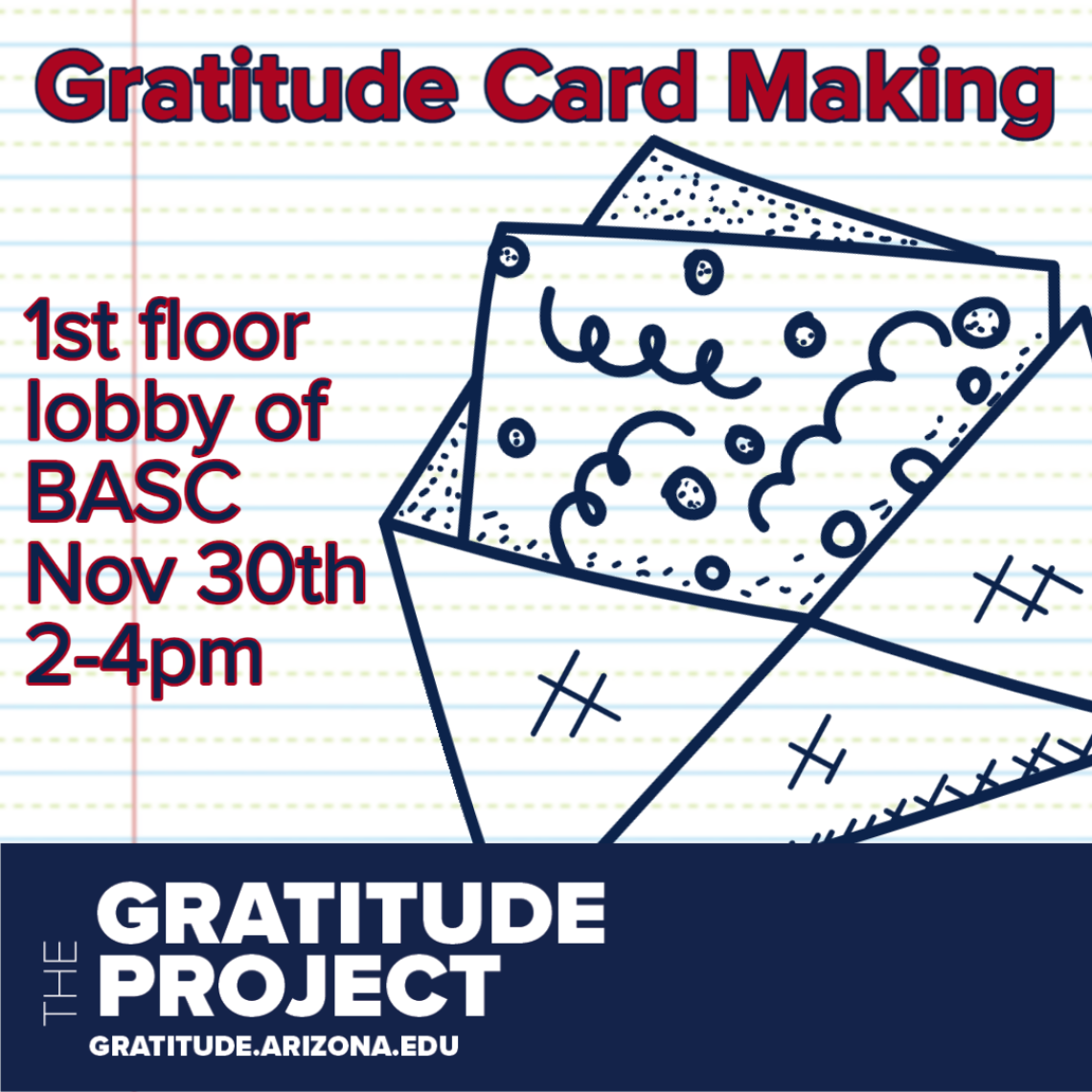 gratitude card making flyer